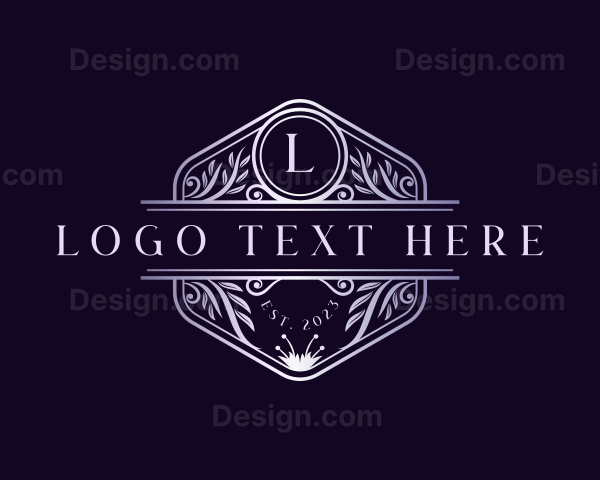 Floral Royal Ornament Logo