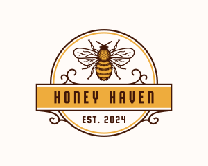 Bee Wings Apiary logo design