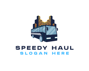 Logistic Bus Transport logo design