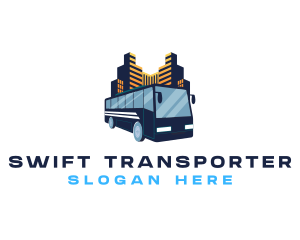 Logistic Bus Transport logo design