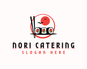 Gourmet Sushi Dining logo design