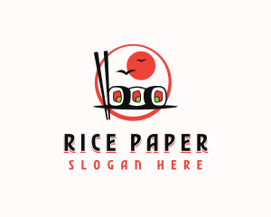 Gourmet Sushi Dining logo design