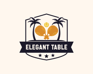 Table Tennis Team Tournament  logo design