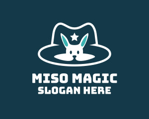 Magic Bunny Hat logo design