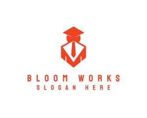 College Graduate Employee logo design