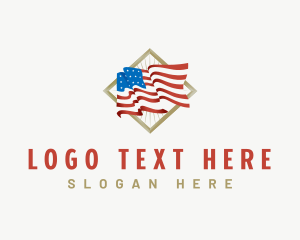 American Flag Patriot logo