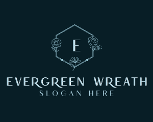 Hexagon Flower Beauty Spa logo design