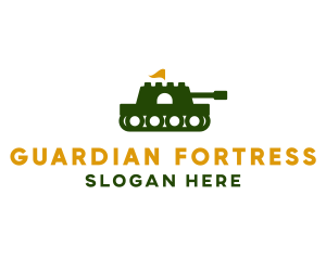 Fortress Army Tank  logo design