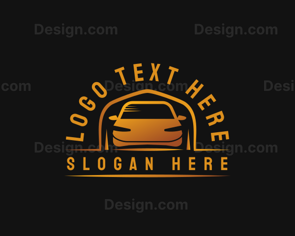 Gold Luxury Vehicle Logo