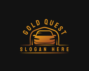 Gold Luxury Vehicle logo design