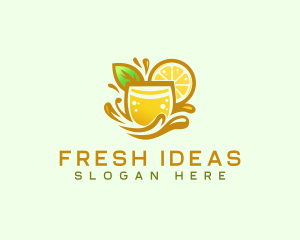 Lemonade Citrus Juice logo design