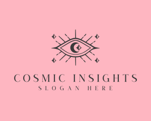 Cosmic Boho Eye logo design