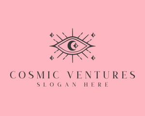 Cosmic Boho Eye logo design