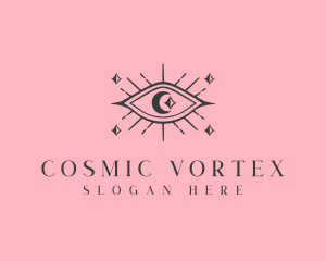 Cosmic Boho Eye logo design