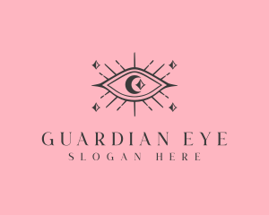 Cosmic Boho Eye logo design