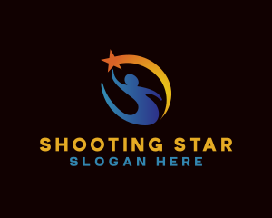 Shooting Star Leadership Leader logo design