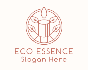 Natural Eco Candle  logo design