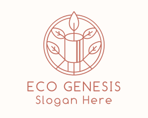 Natural Eco Candle  logo design