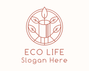 Natural Eco Candle  logo design