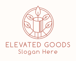 Natural Eco Candle  logo design