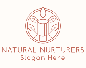 Natural Eco Candle  logo design