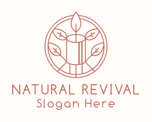 Natural Eco Candle  logo design