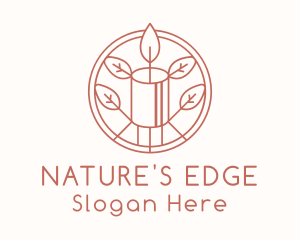 Natural Eco Candle  logo design