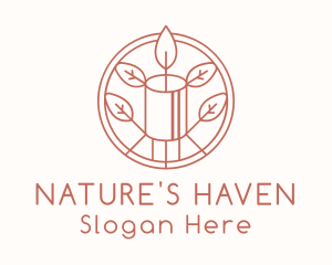 Natural Eco Candle  logo design