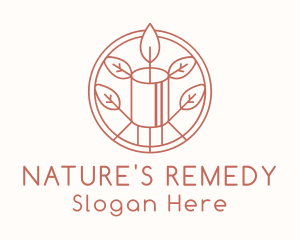 Natural Eco Candle  logo design