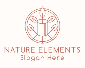 Natural Eco Candle  logo design