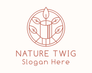 Natural Eco Candle  logo design