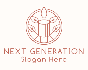 Natural Eco Candle  logo design