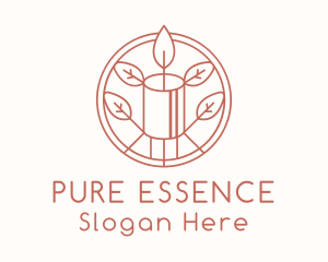 Natural Eco Candle  logo design