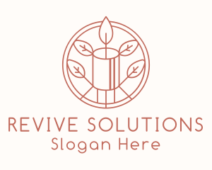 Natural Eco Candle  logo design