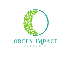 Green Moon Leaves logo
