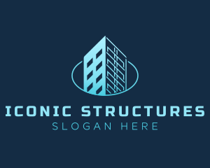 Tower Building Structure logo design