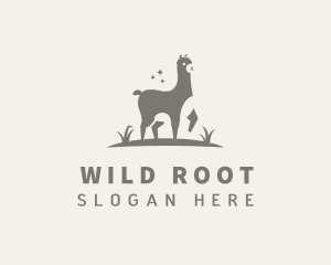 Wild Animal Llama logo design