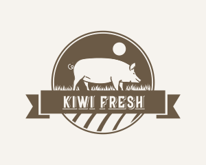 Pig Meat Farm logo design