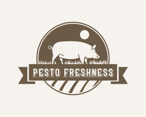 Pig Meat Farm logo design