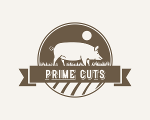 Pig Meat Farm logo design