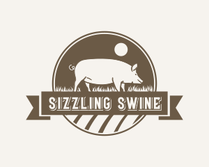 Pig Meat Farm logo design