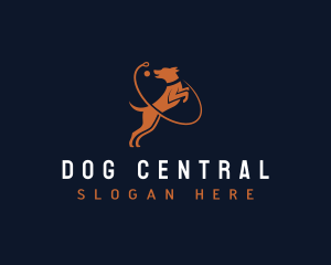 Leash Dog Trainer logo design