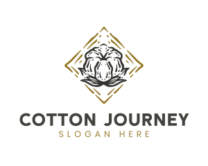 Natural Cotton Flower logo