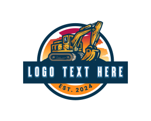 Heavy Excavator Machine logo