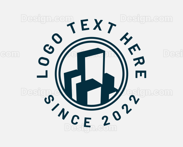 Real Estate Building Construction Logo