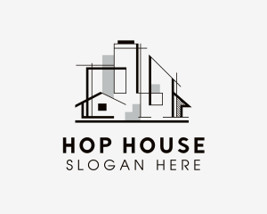 House Builder Architect logo design