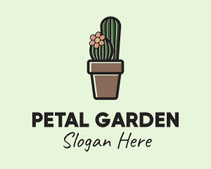 Cactus Flower Pot  logo design