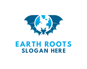 Planet Earth Dragon logo design