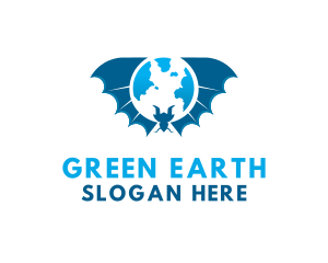 Planet Earth Dragon logo design