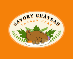 Thanksgiving Roast Chicken logo design